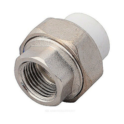Valfex Standard американка ВР 20×1/2 PPR/латунь ЛС59-1, белый, 10155015